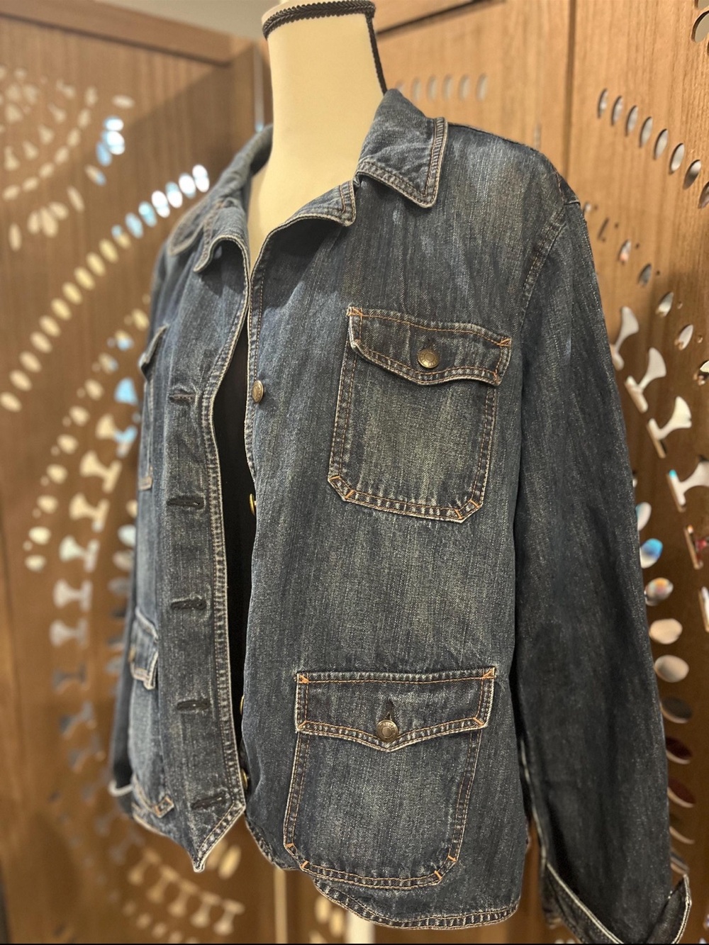 Upcycled Stevie Nicks Butterfly 🦋 Denim Jacket - Picture 2 of 7